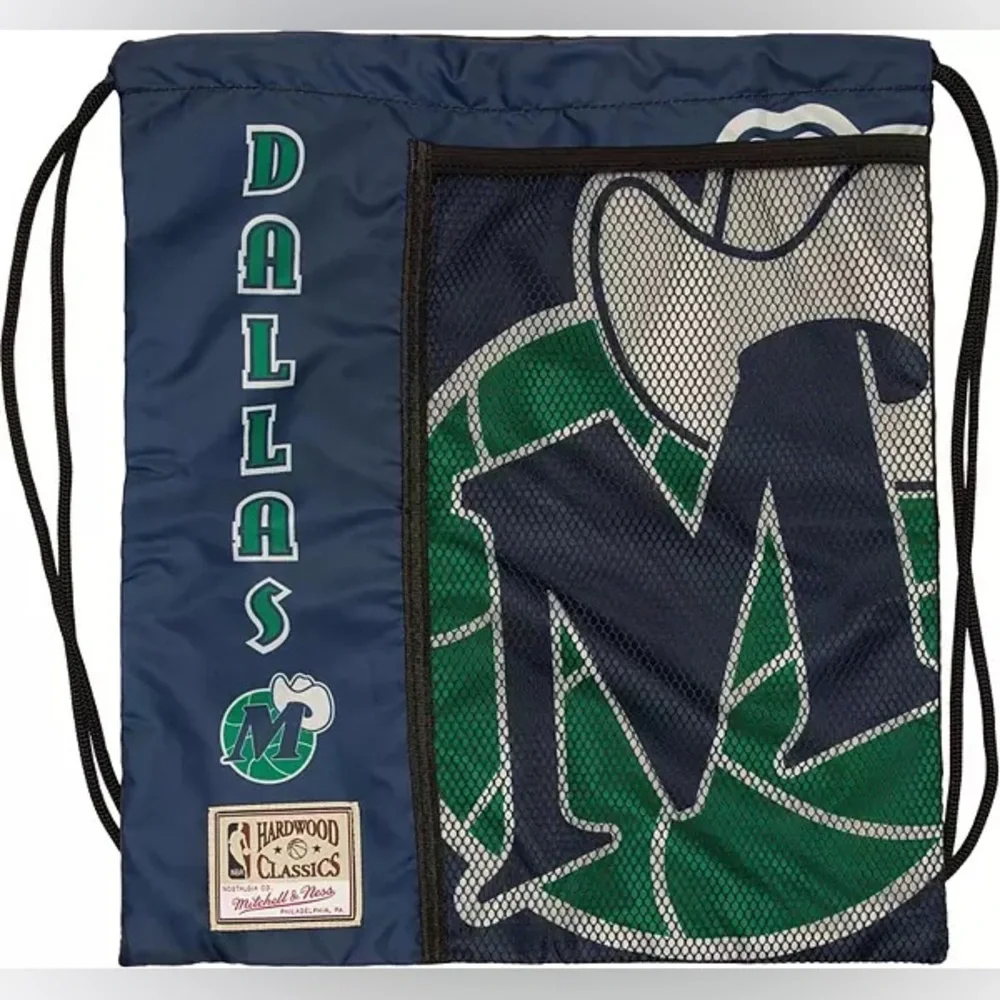 Mitchell & Ness Dallas Mavericks Cinch Bag, NWT